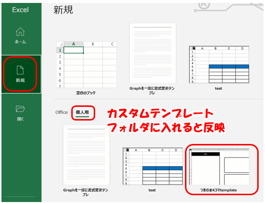 テンプレート呼び出し